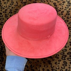 Pink Hat with Brim